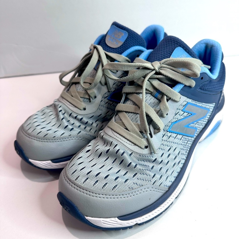 Women’s New Balance Gray and Blue Sneakers